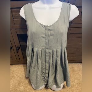 LC Lauren Conrad Sage Sleeveless Blouse - Large